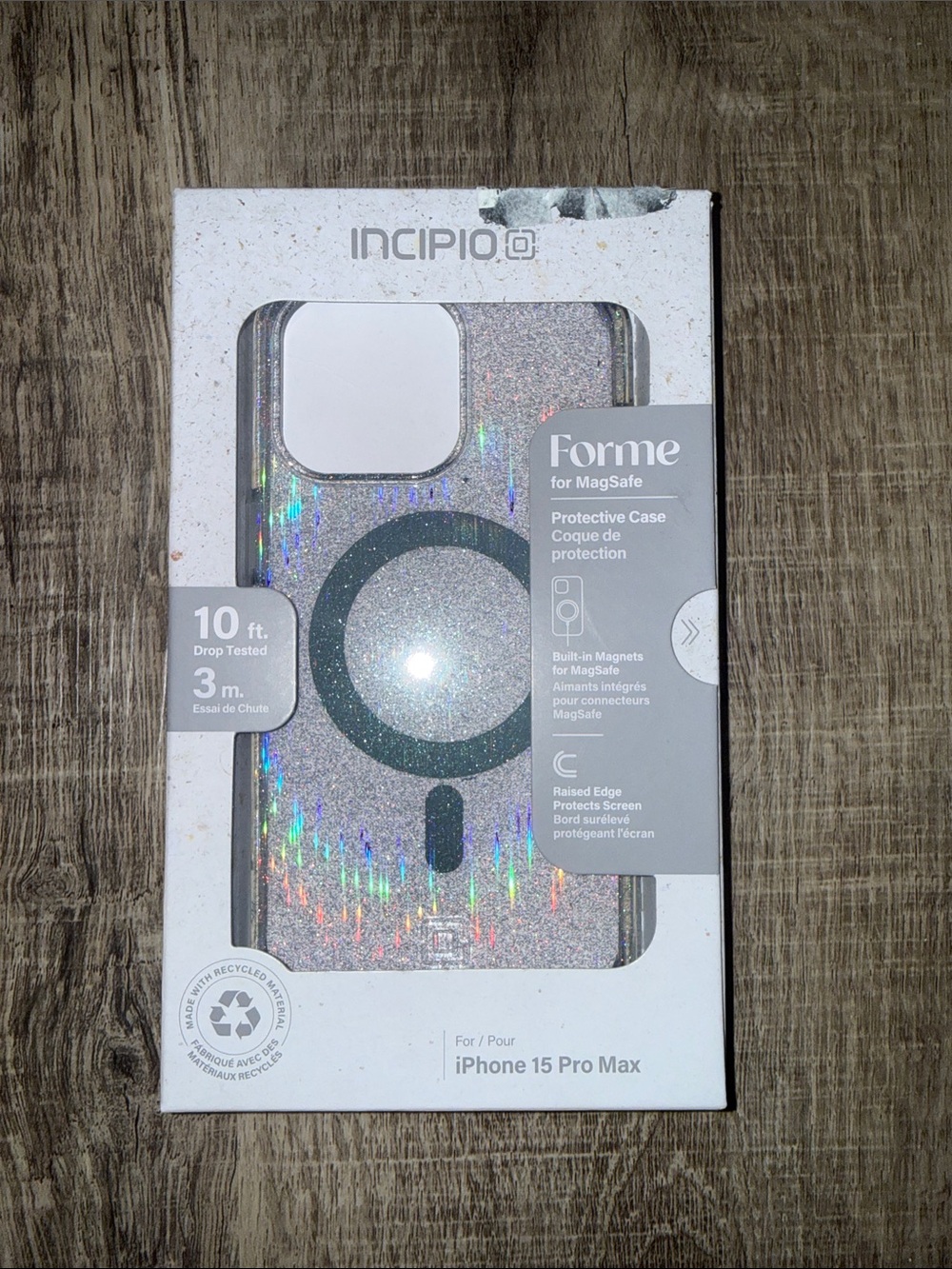 Incipio Forme MagSafe Protective Case - Glitter Silver